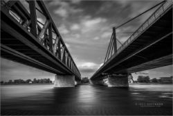 Rheinbrücken bei Karlsruhe