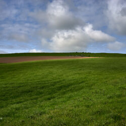 Landschaft und Wolken